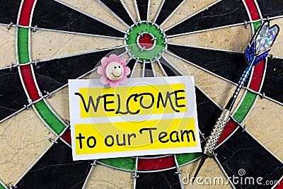 Welcome team player game sport competition championship tournament Stock Photo
