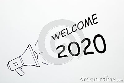 Welcome 2020 Concept Stock Photo