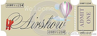 Welcome to the Airshow Vector Illustration