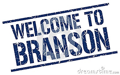 Welcome to Branson stamp Vector Illustration