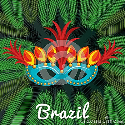 welcome to brazil poster Cartoon Illustration