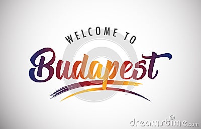 Welcome to Budapest Vector Illustration