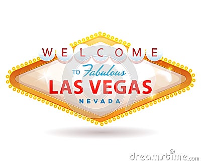 Welcome To Fabulous Las Vegas Sign Vector Illustration
