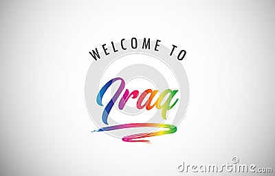 Welcome to Iraq poster Vector Illustration