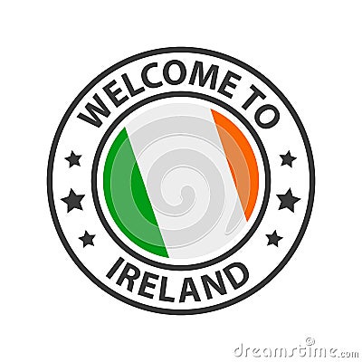 Welcome to Ireland. Collection of icons welcome to. Vector Illustration