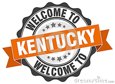 Welcome to Kentucky seal Vector Illustration