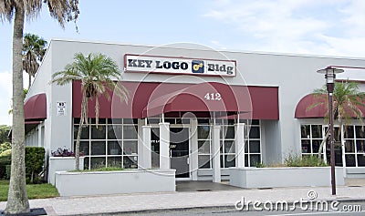 Key Logo Bldg Florida Editorial Stock Photo