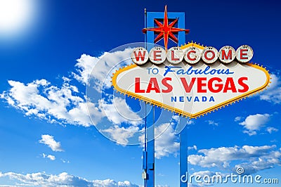 Welcome to Las Vegas Stock Photo