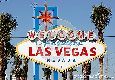 Welcome to Las Vegas sign Editorial Stock Photo