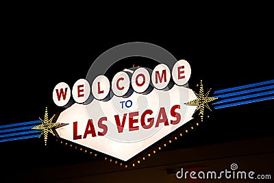 Welcome to Las Vegas sign Editorial Stock Photo