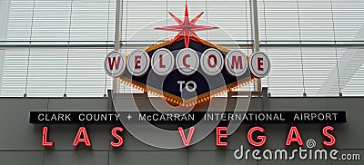 Welcome to Las Vegas Editorial Stock Photo