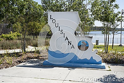 Welcome to Louisiana, sportsman's paradise Stock Photo