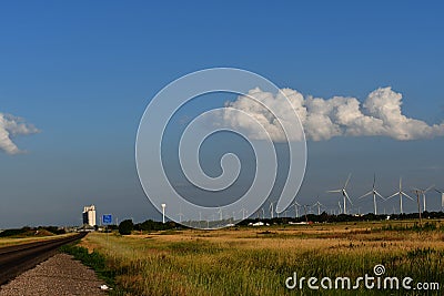 Midpoint Texas Tourist Sites Stock Photo