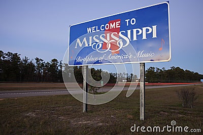 Welcome to Mississippi Stock Photo