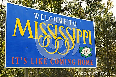 Welcome to Mississippi Stock Photo