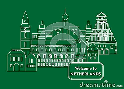 Welcome to netherlands Vector Illustration