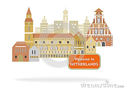 Welcome to netherlands Vector Illustration