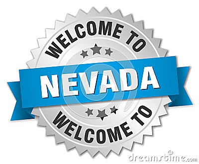 welcome to Nevada badge Vector Illustration