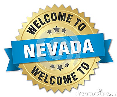 welcome to Nevada badge Vector Illustration