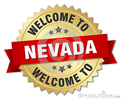 welcome to Nevada badge Vector Illustration