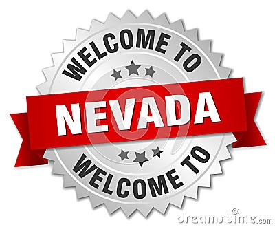 welcome to Nevada badge Vector Illustration