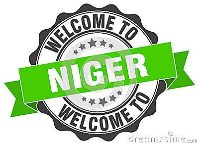 Welcome to Niger seal Vector Illustration