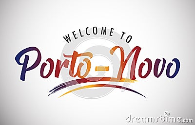 Welcome to Porto Novo Vector Illustration