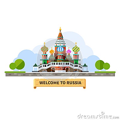 Welcome to Russia Vector Illustration