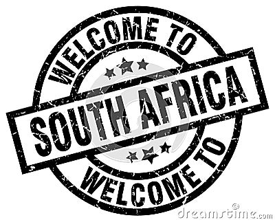 welcome to South Africa stamp Vector Illustration