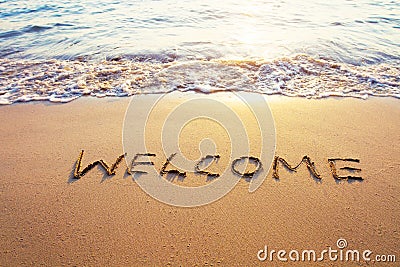 Welcome Stock Photo