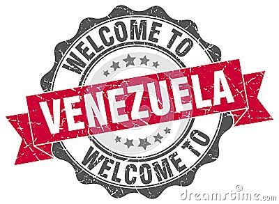 Welcome to Venezuela seal Vector Illustration