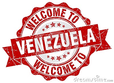 welcome to Venezuela seal Vector Illustration