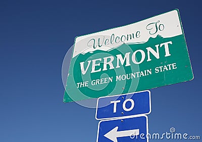 Welcome to Vermont Stock Photo