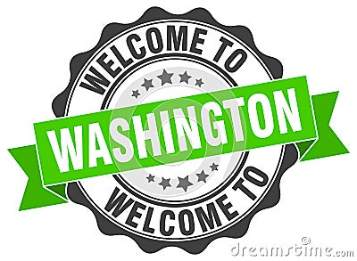 Welcome to Washington seal Vector Illustration