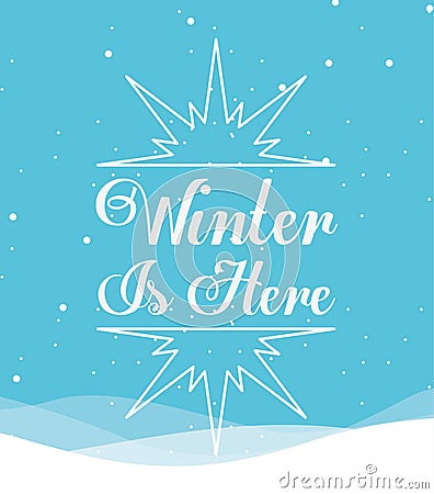 Welcome winter design Vector Illustration