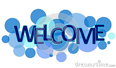 Welcome word Stock Photo