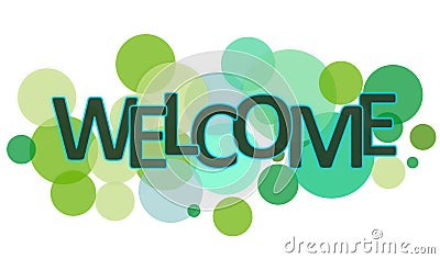 Welcome word Stock Photo