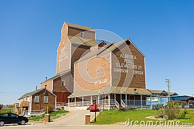 The welcoming center at dawson creek, canada Editorial Stock Photo