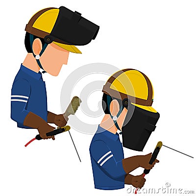 Welder icon Vector Illustration