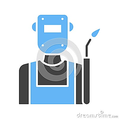 Welder icon vector image. Vector Illustration