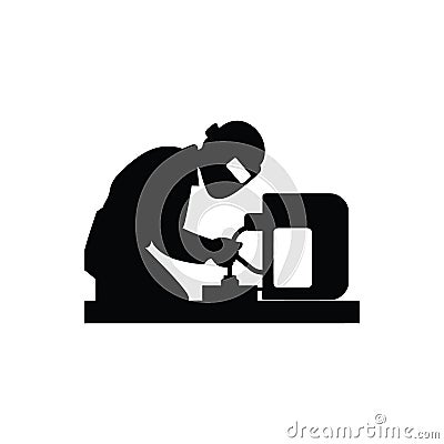 Welder Icon Vector Illustration