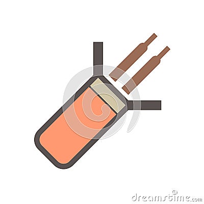 Welding electrode icon Vector Illustration