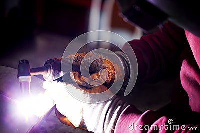 Welding Macro Detailed Stock Photo