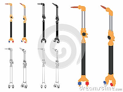 Welding tool - blowpipe Vector Illustration