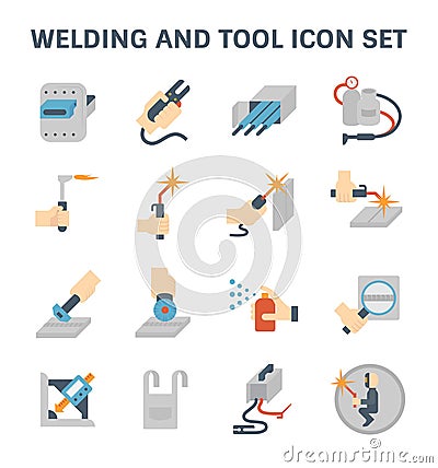 Welding vector icon Vector Illustration