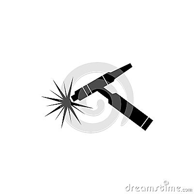 Welding work icon isolated on white background Vector Illustration