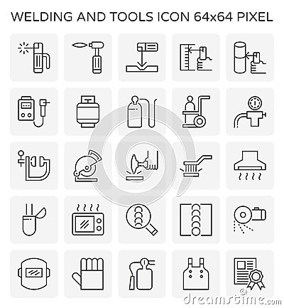 Welding work icon Vector Illustration