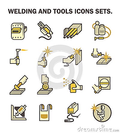 Welding work icon Vector Illustration