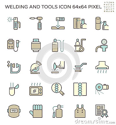 Welding work icon Vector Illustration