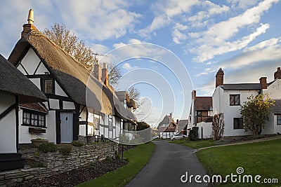 Welford on Avon village, Warwickshire, England Stock Photo